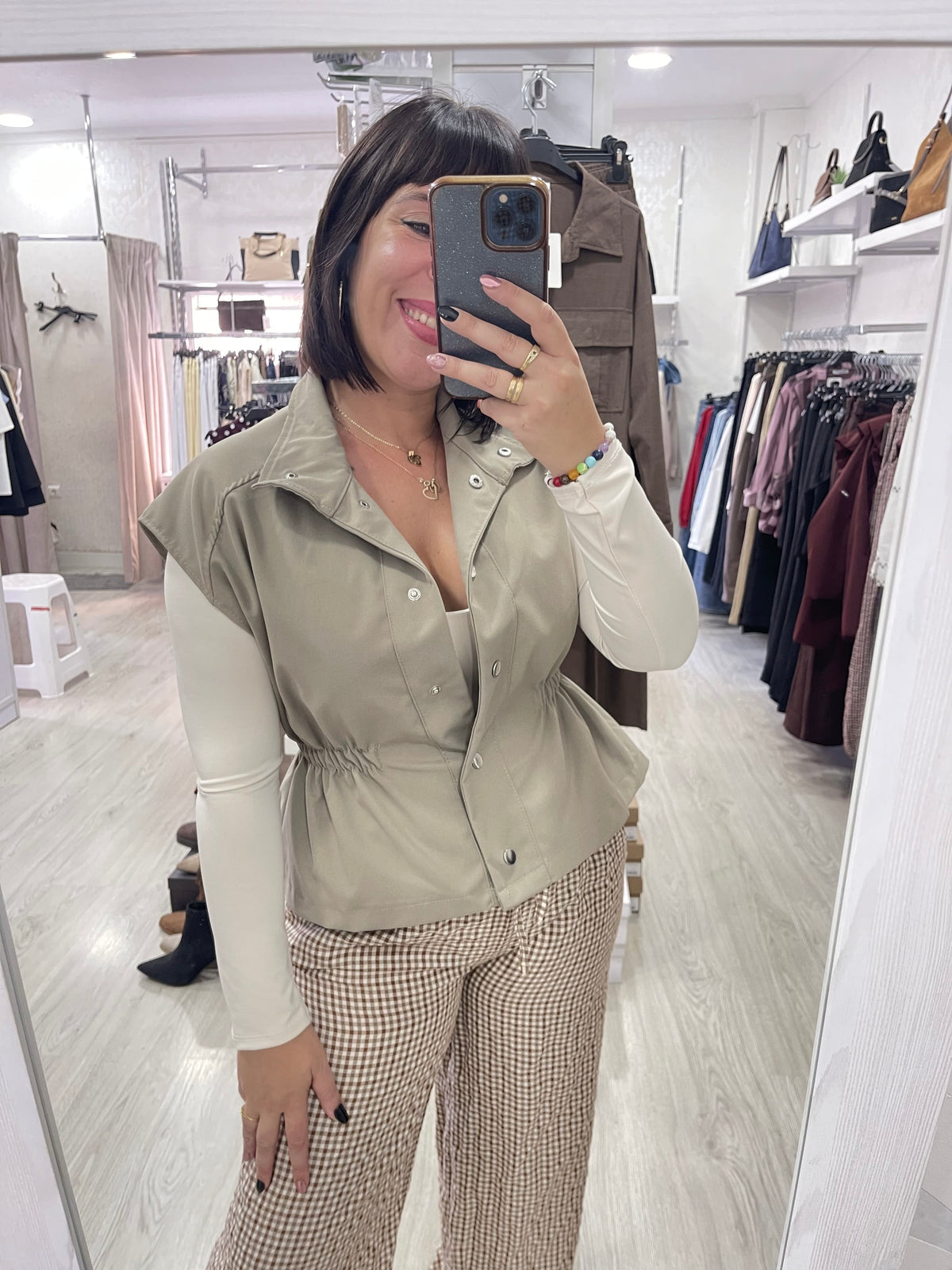 Chaleco Coni taupe