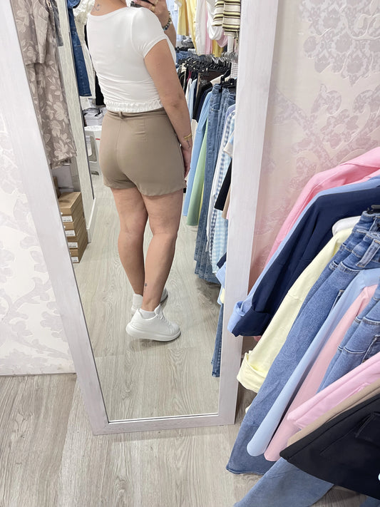 Falda pantalón coco marron