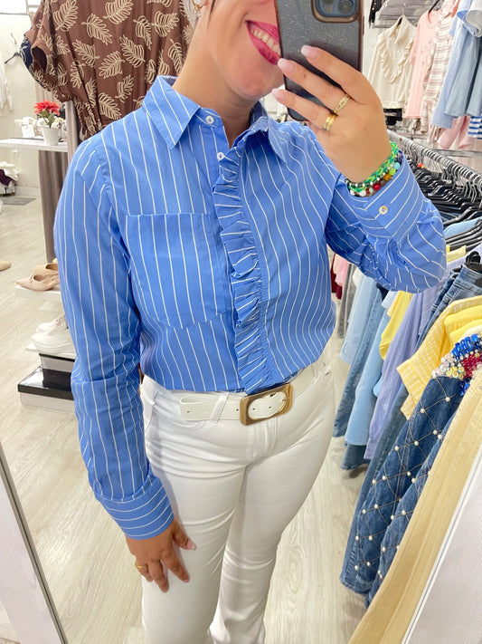 Camisa Silvia azulon