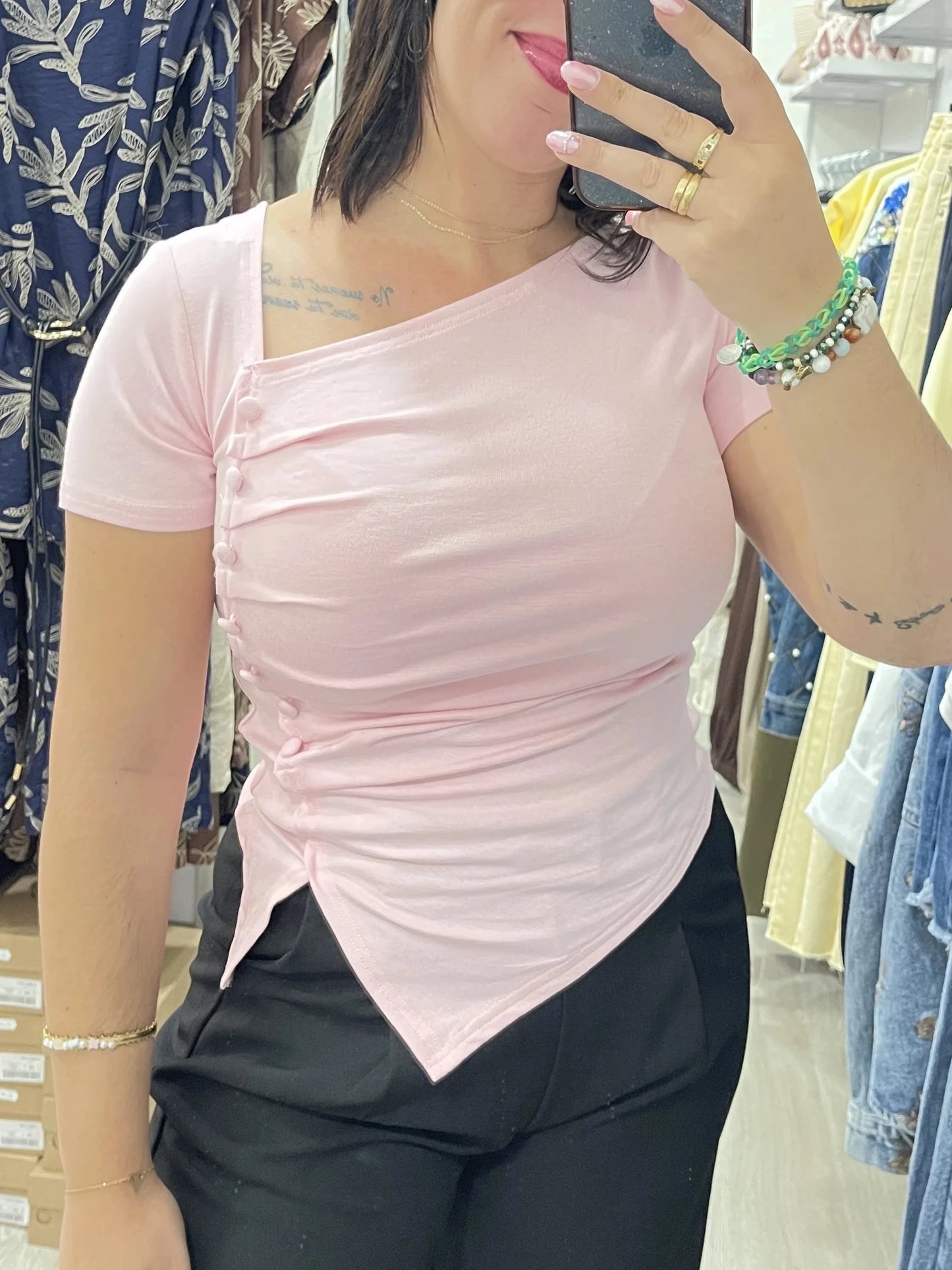 Camiseta Deni rosa