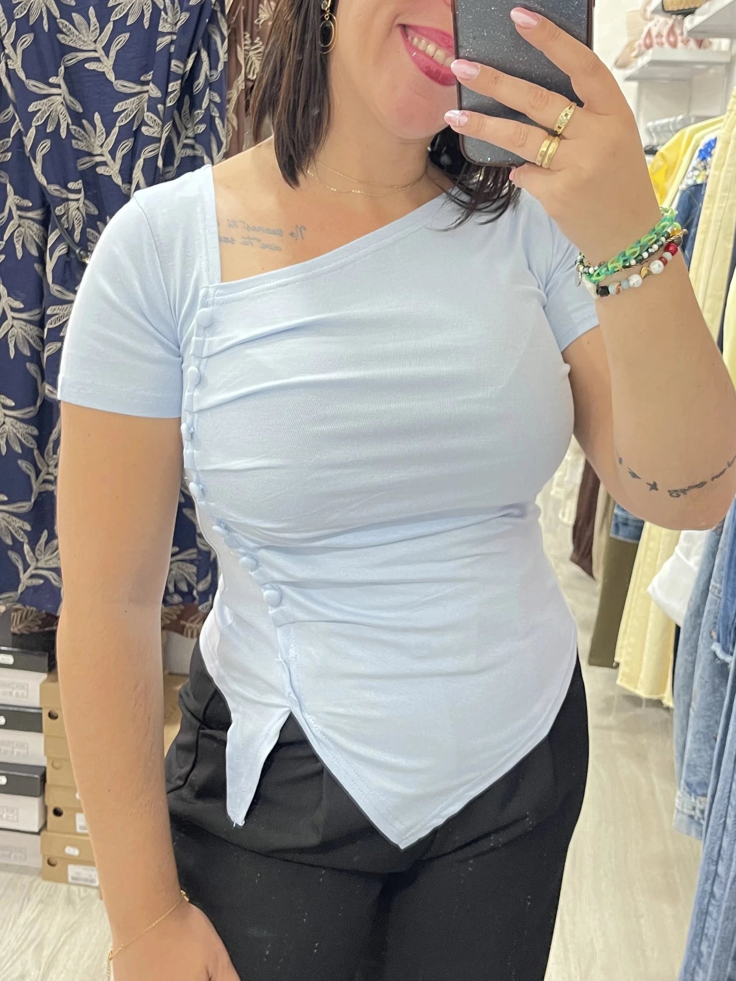 Camiseta Deni azul