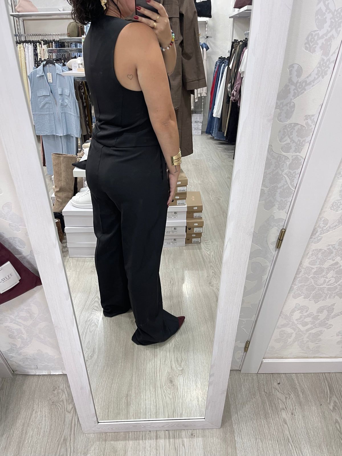 Pantalón traje negro