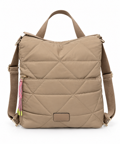Bolso y mochila camel