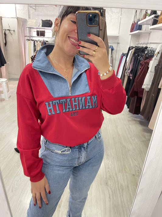 Sudadera manhatth roja