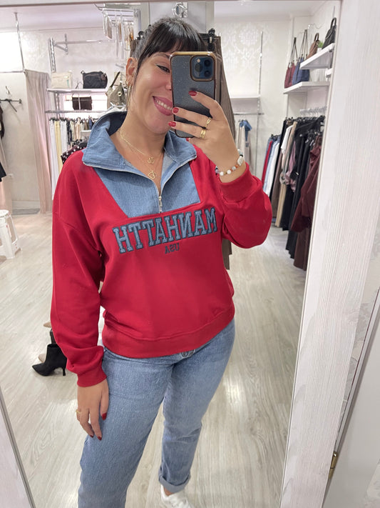 Sudadera manhatth roja