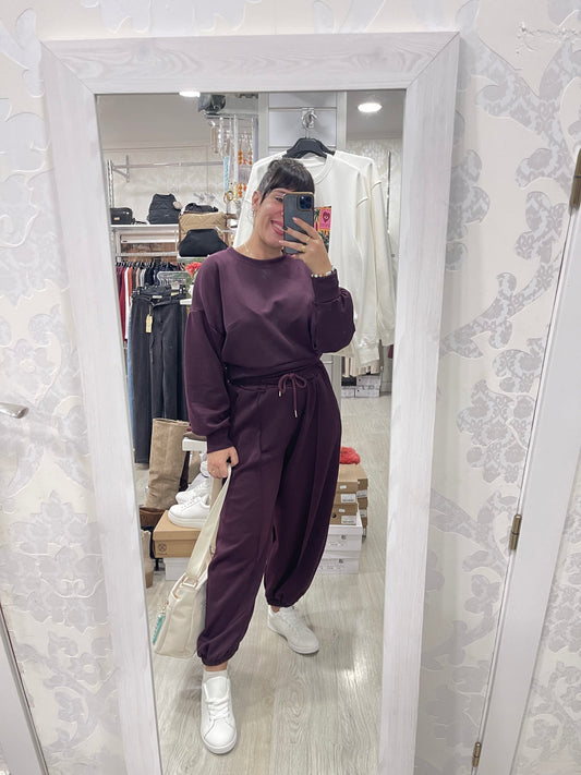 Conjunto Gisella berenjena