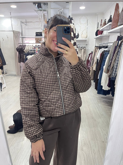 Chaqueta acolchada chocolate