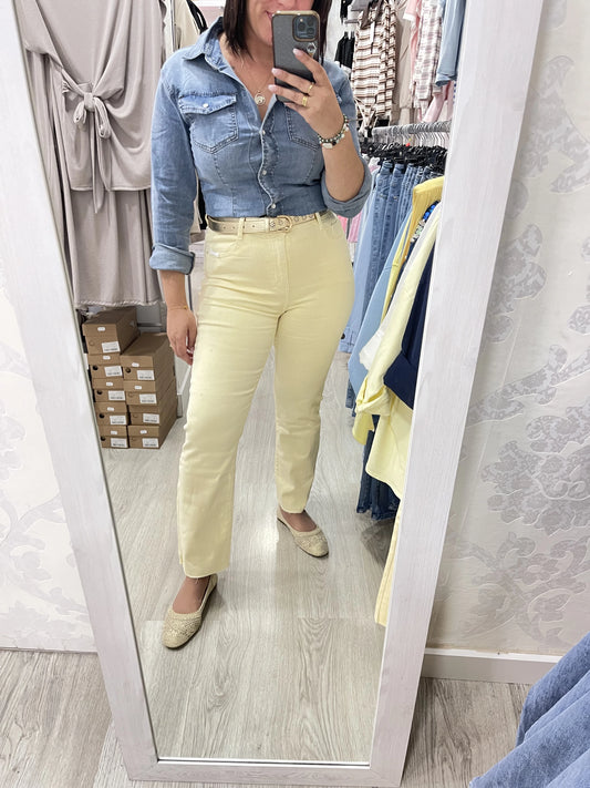 Vaquero flared amarillo