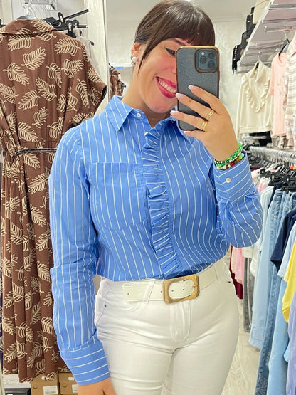 Camisa Silvia azulon
