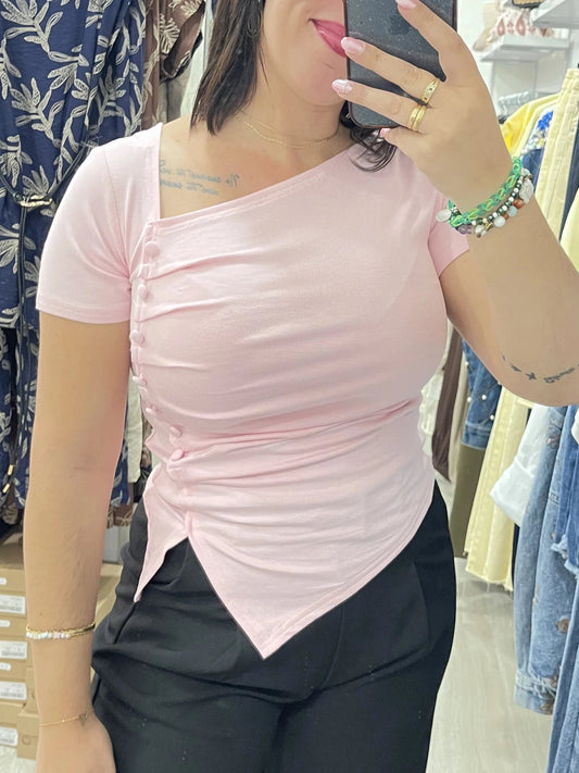 Camiseta Deni rosa