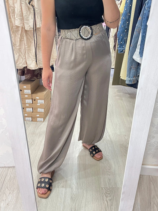 Pantalón bombacho taupe