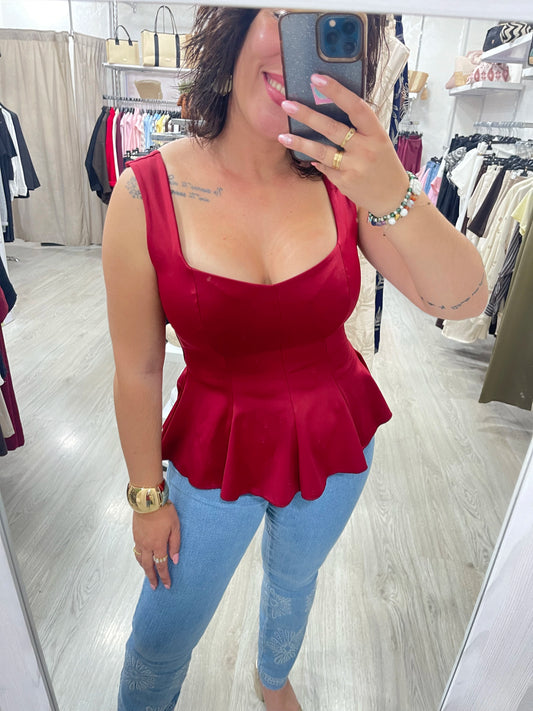 Blusa Celia granate