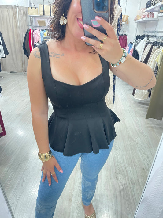 Blusa Celia negra