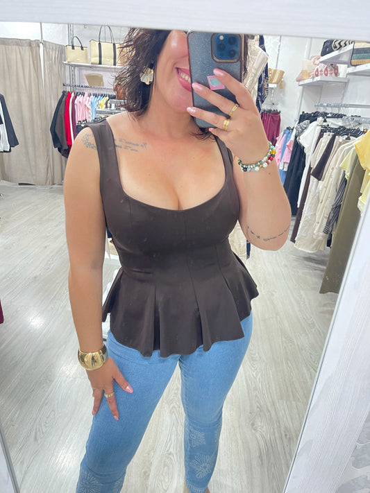 Blusa Celia chocolate