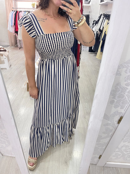Vestido Greta azul marino