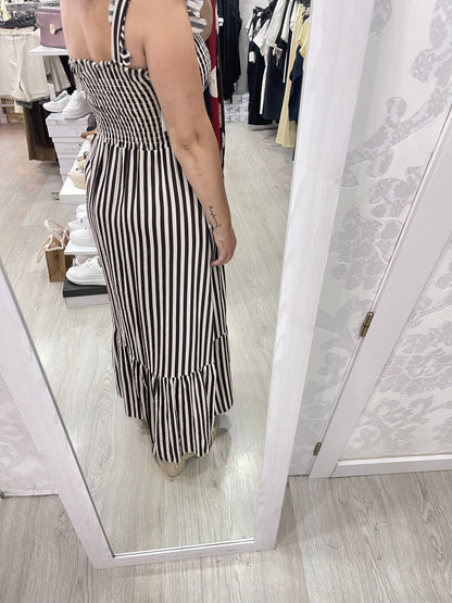 Vestido Greta marrón chocolate