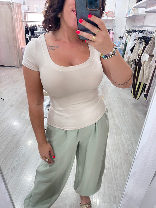 Camiseta Rocio Beige