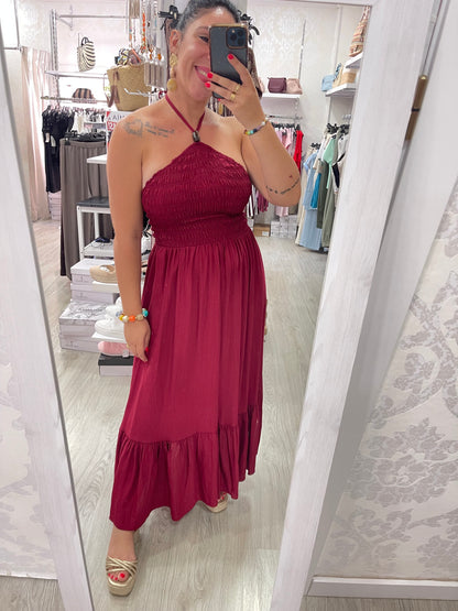 Vestido Sandri granate