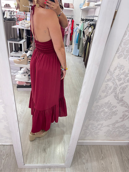 Vestido Sandri granate