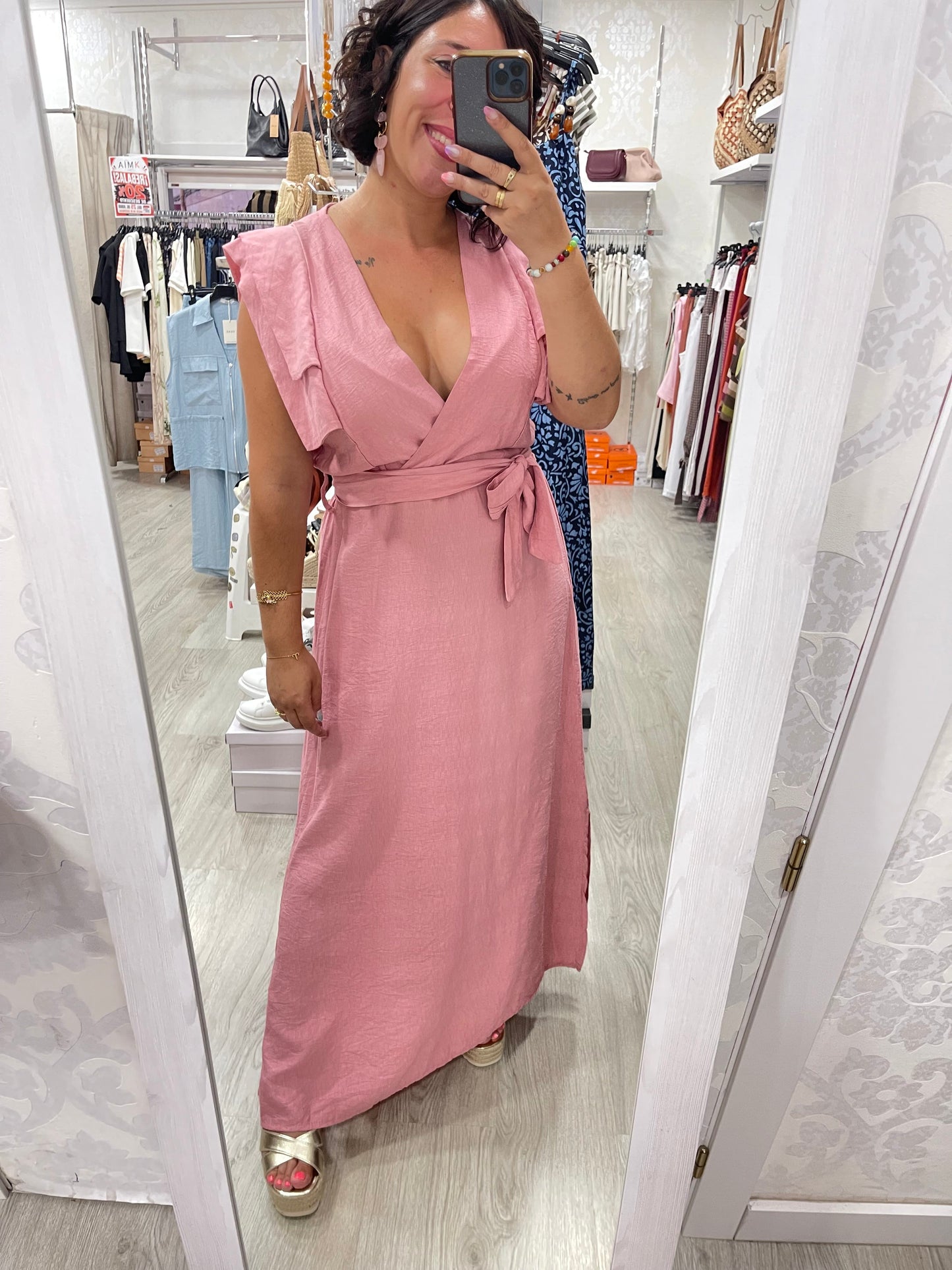 Vestido Cleo rosa