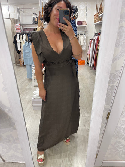 Vestido Cloe marrón chocolate