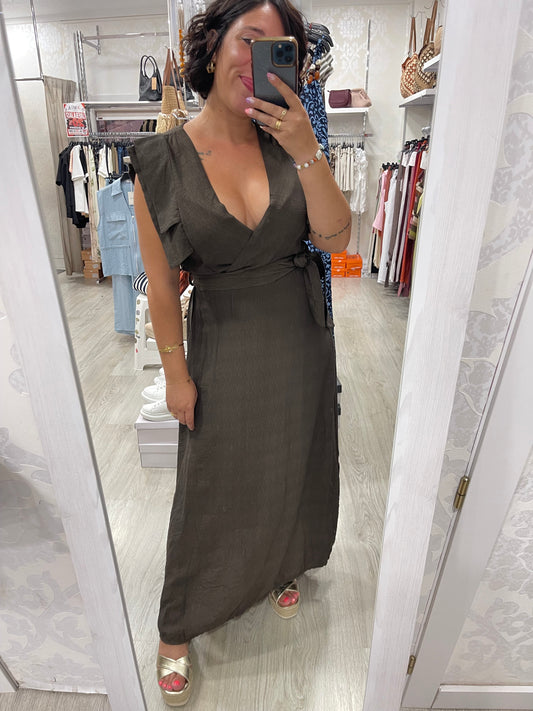 Vestido Cloe marrón chocolate