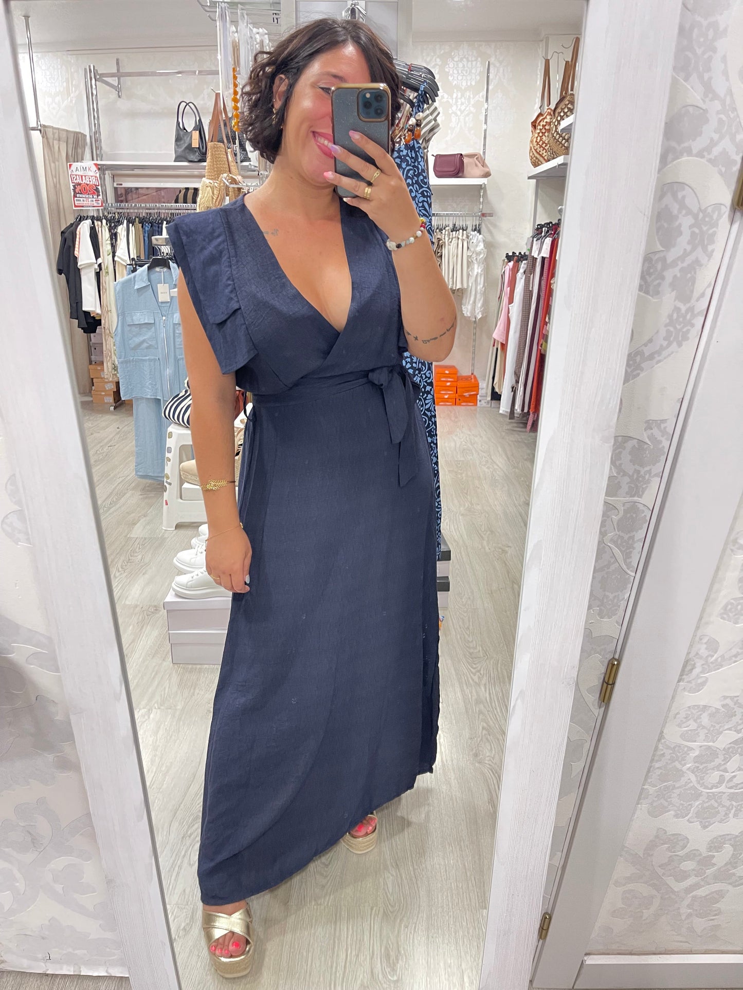 Vestido Cloe azul marino