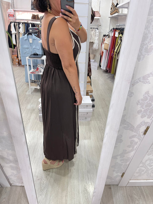 Vestido Grecia chocolate