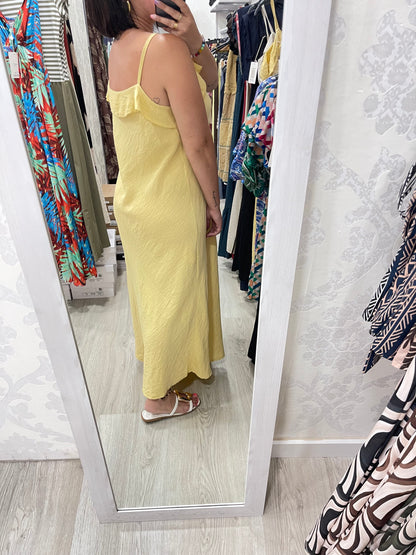 Vestido volante amarillo