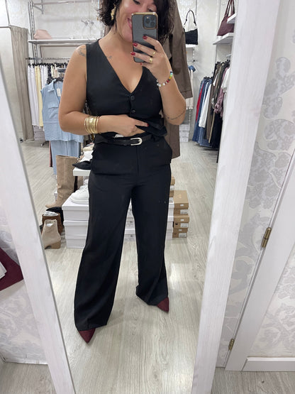 Pantalón traje negro