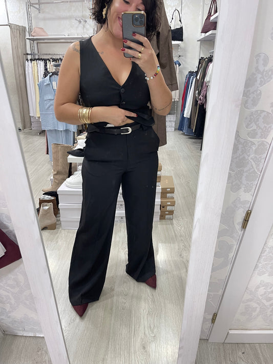 Pantalón traje negro