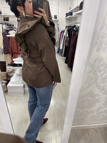 Chaqueta volante chocolate